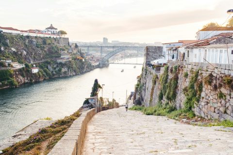 48 hours in Porto view of the riverfront skyline along the Douro River