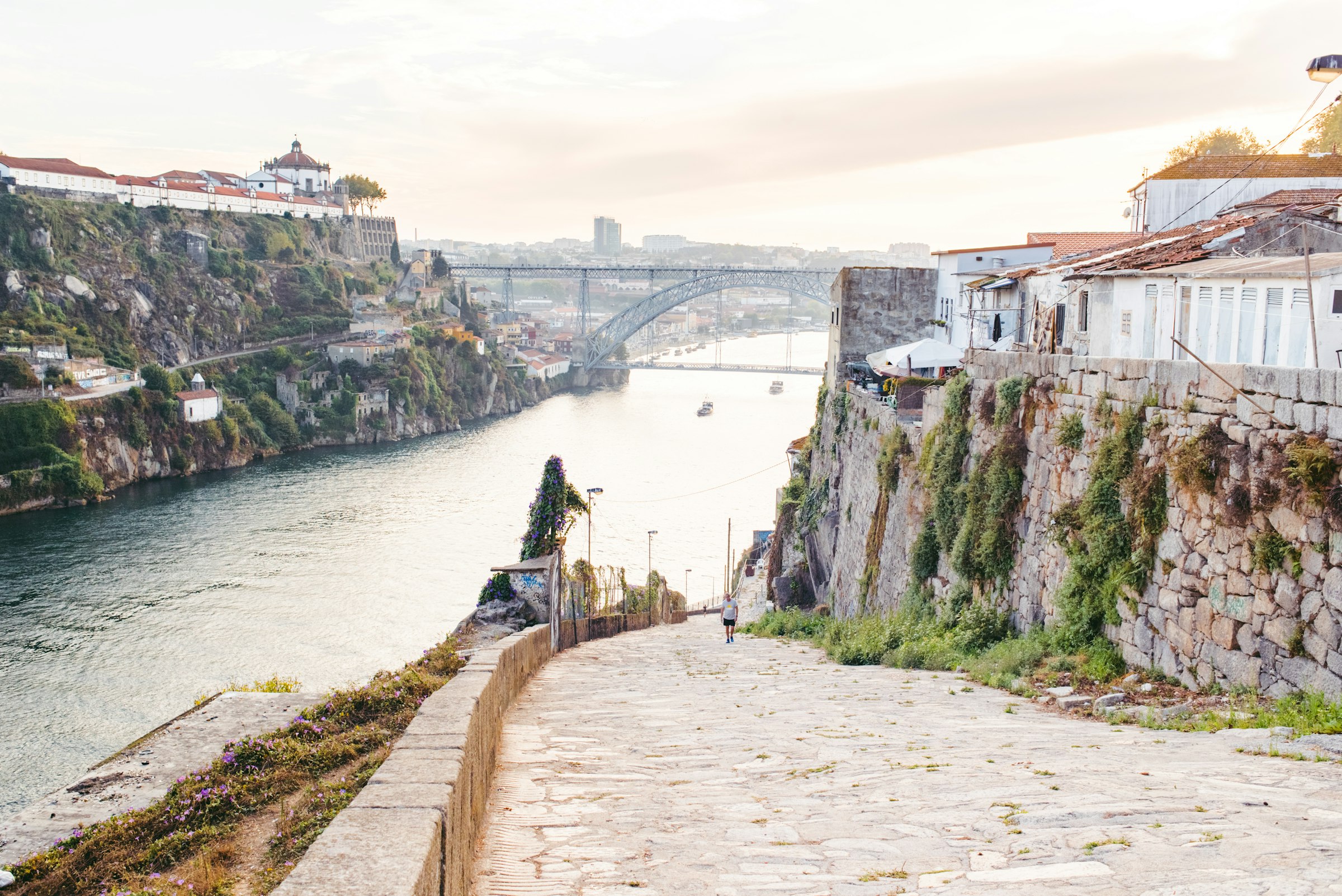 48 hours in Porto view of the riverfront skyline along the Douro River