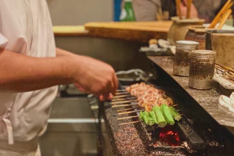Yakitori street food, Tokyo, Japan