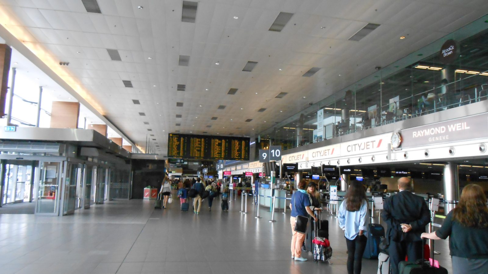 Airport departure hall, the start of a business travel packing list journey