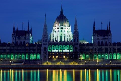 Hungarian Parliament Building on the Danube, a highlight of any Budapest travel guide