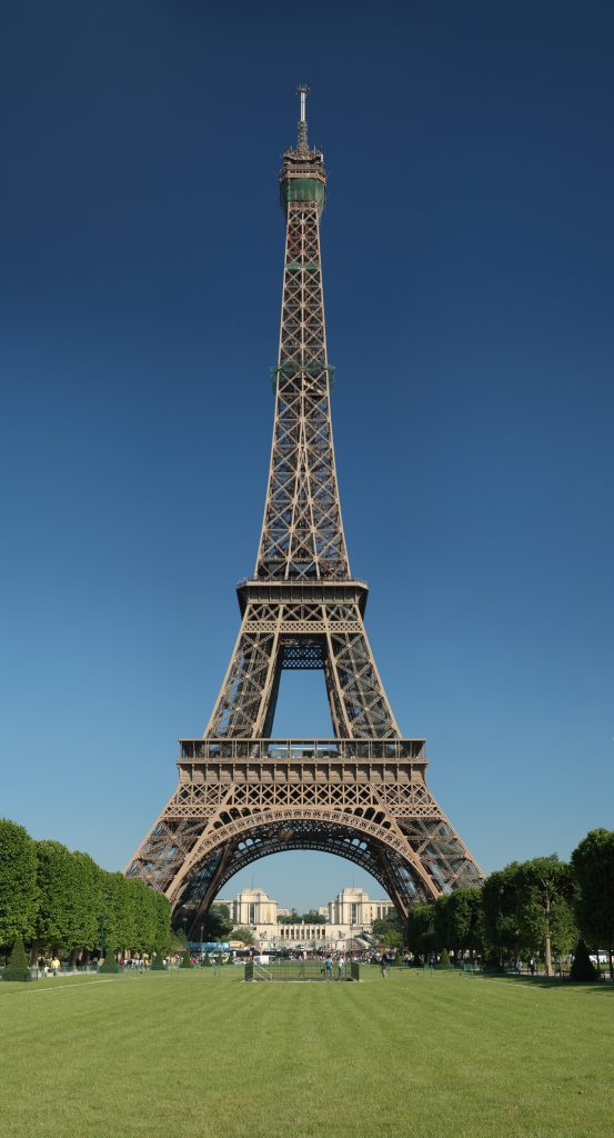 Eiffel Tower rising above the Paris skyline, one of the top things to do in Paris France