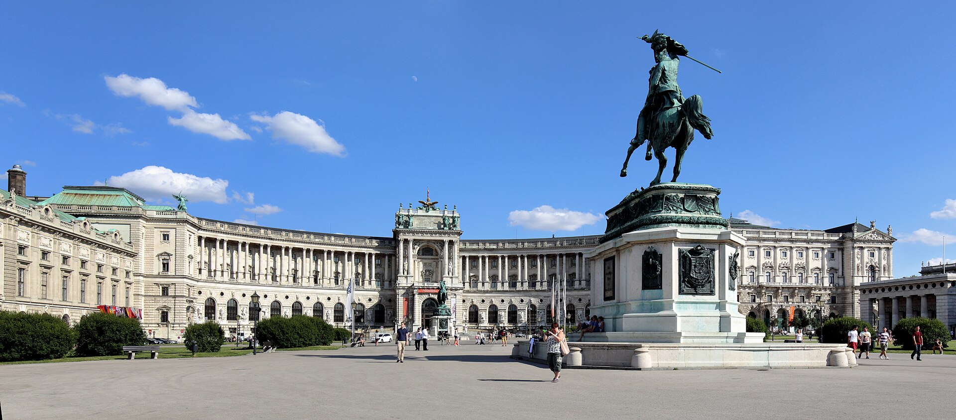 The Neue Hofburg wing of Vienna's Hofburg Palace complex in the city center