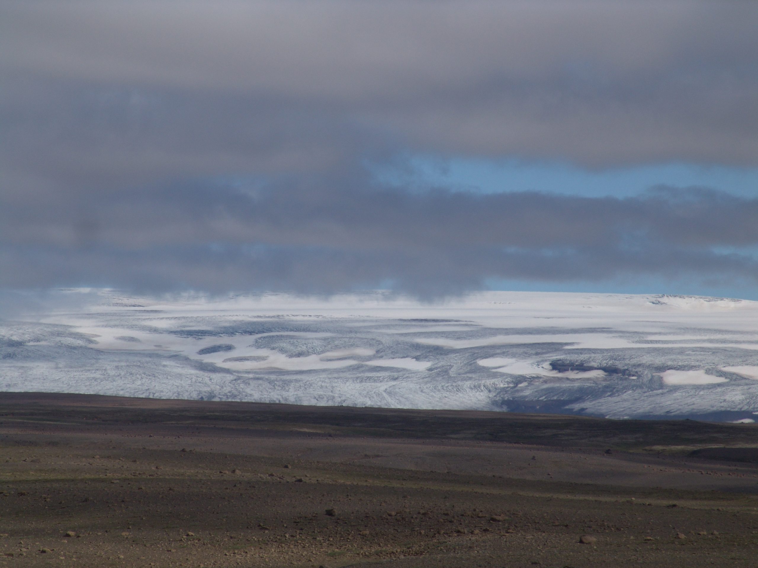 Hikers exploring an Icelandic landscape of moss-covered lava fields