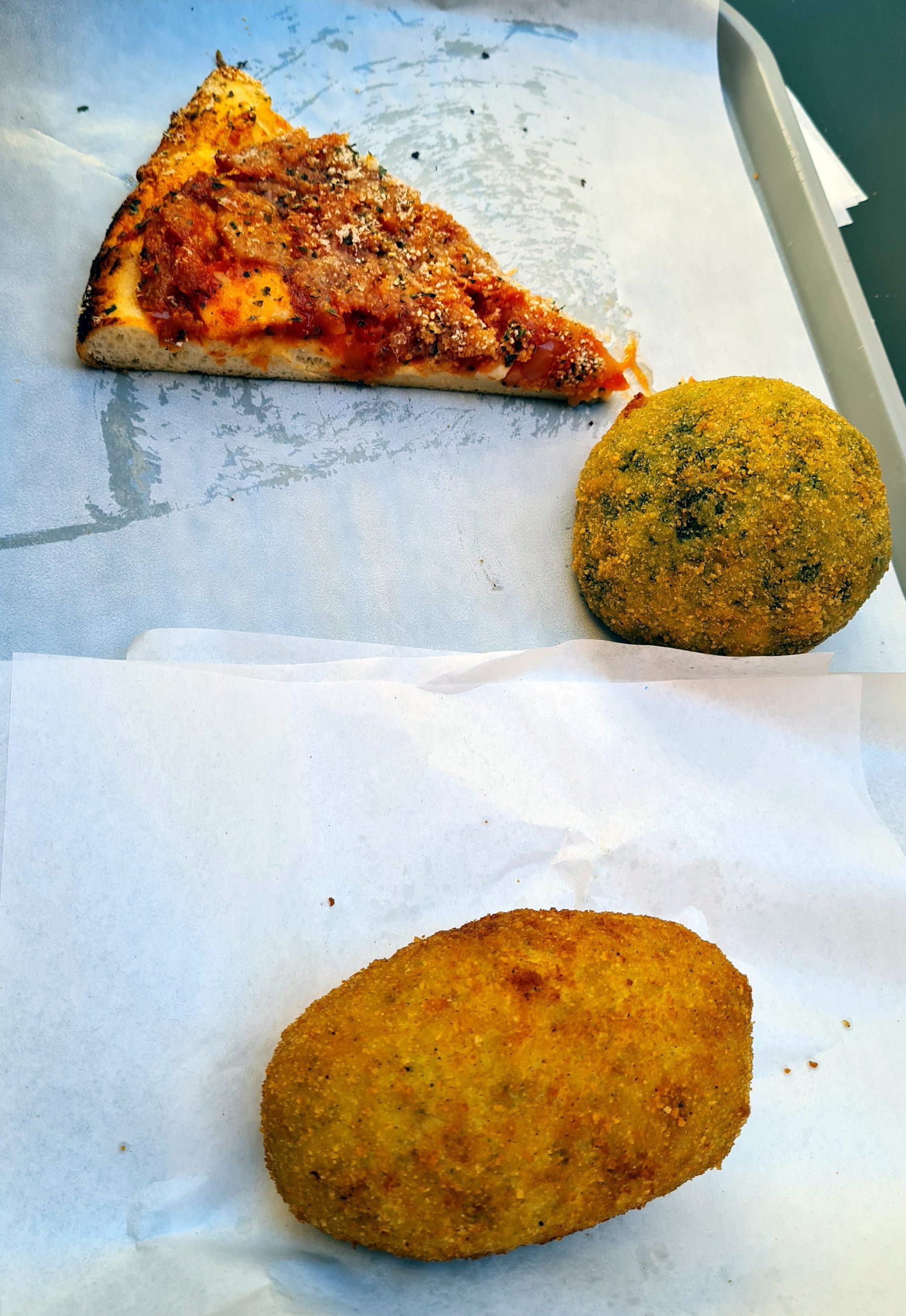 Arancini, fried Sicilian rice balls, a classic Palermo street food