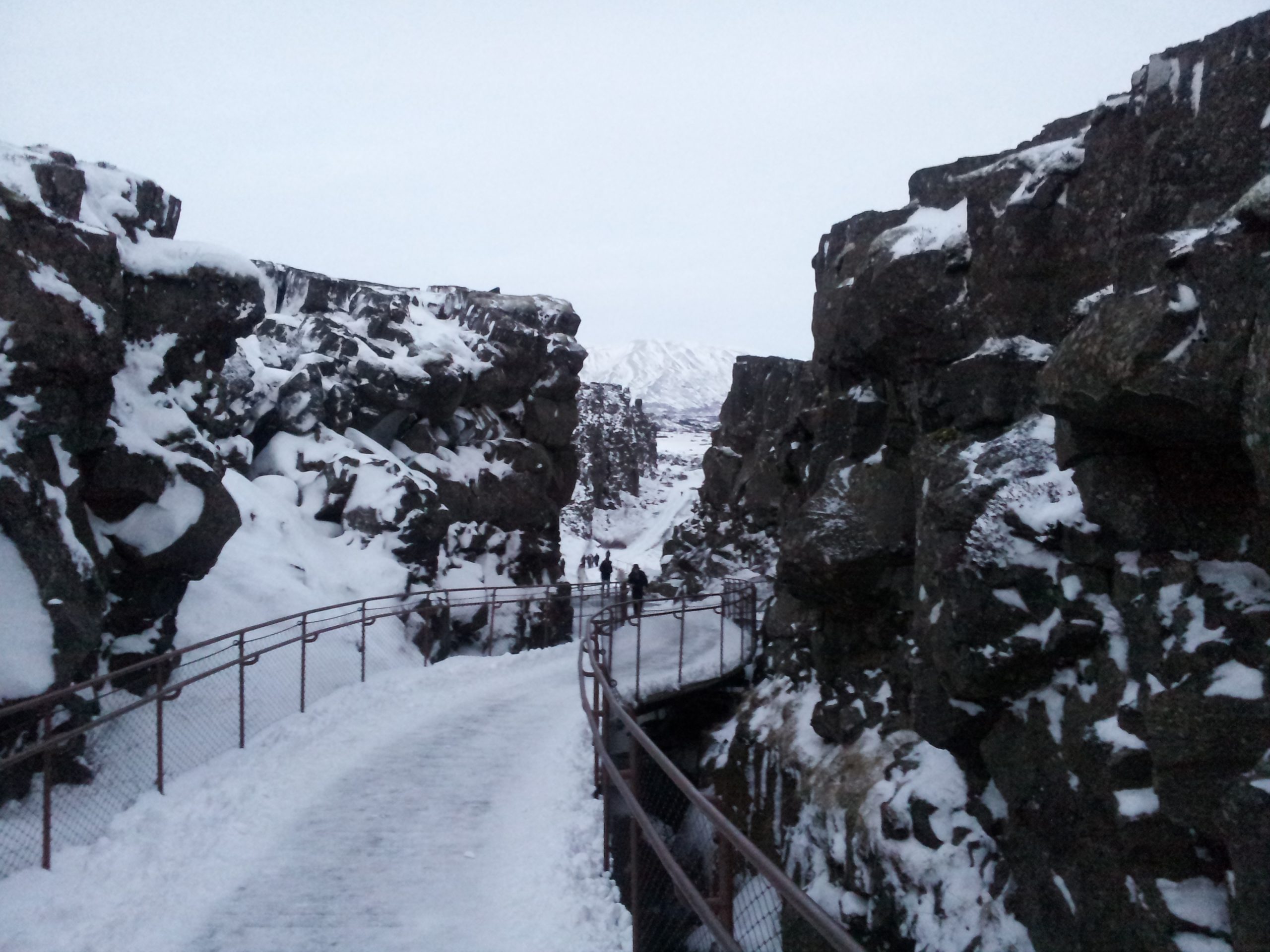 Rift valley at Thingvellir National Park, the first stop on the Golden Circle Iceland route