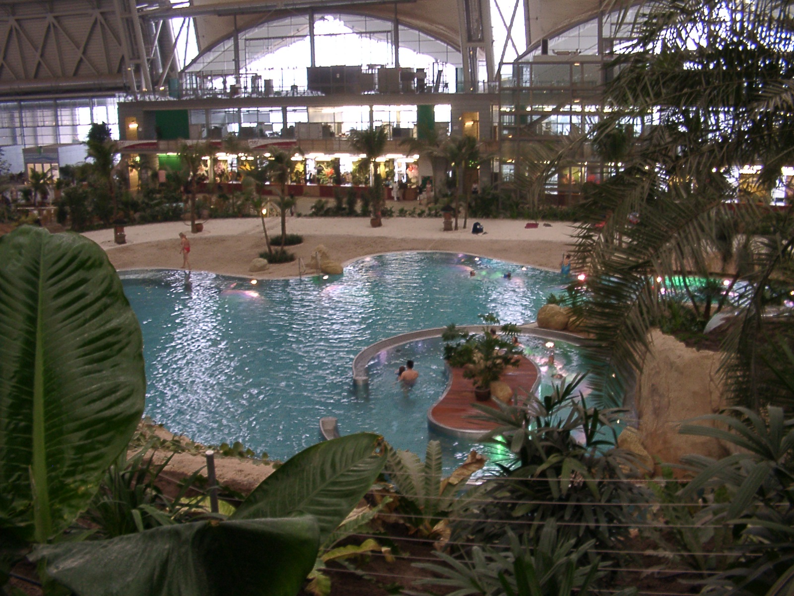 Tropical-style pool area typical of an all-inclusive resort vacation