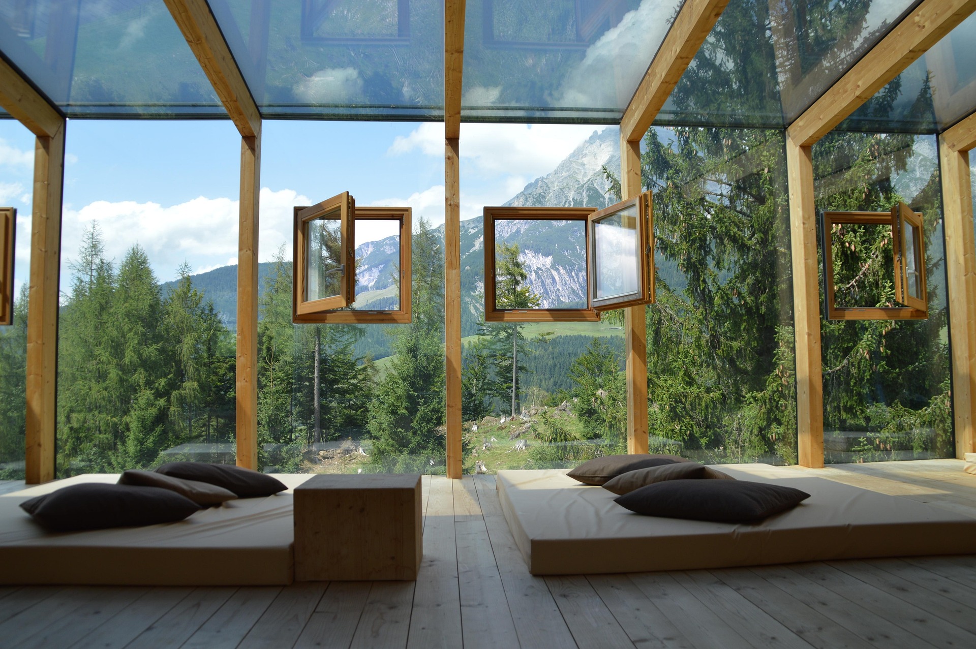 Calm hotel suite designed for the wellness staycation trend